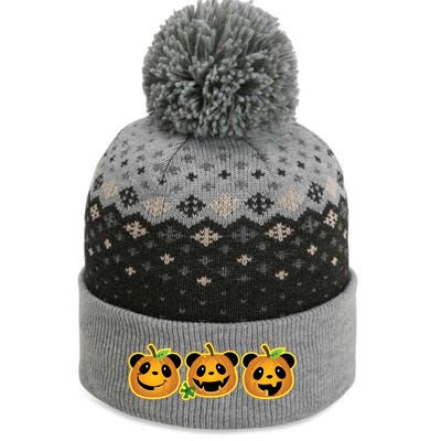 Halloween Panda Pumpkins The Baniff Cuffed Pom Beanie