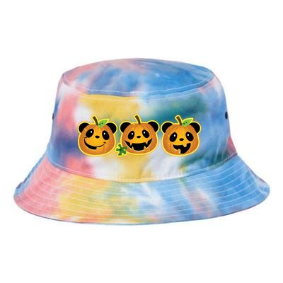 Halloween Panda Pumpkins Tie Dye Newport Bucket Hat