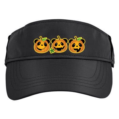 Halloween Panda Pumpkins Adult Drive Performance Visor