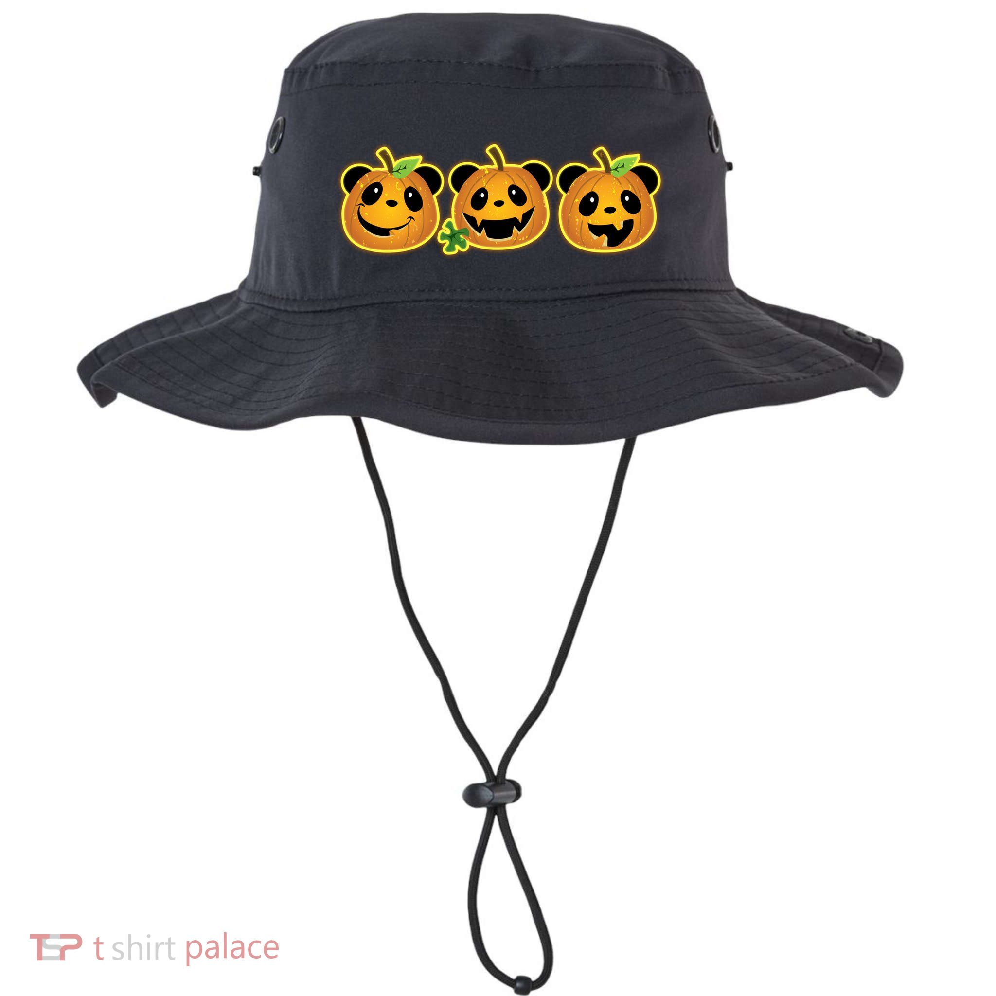Halloween Panda Pumpkins Bucket Hat