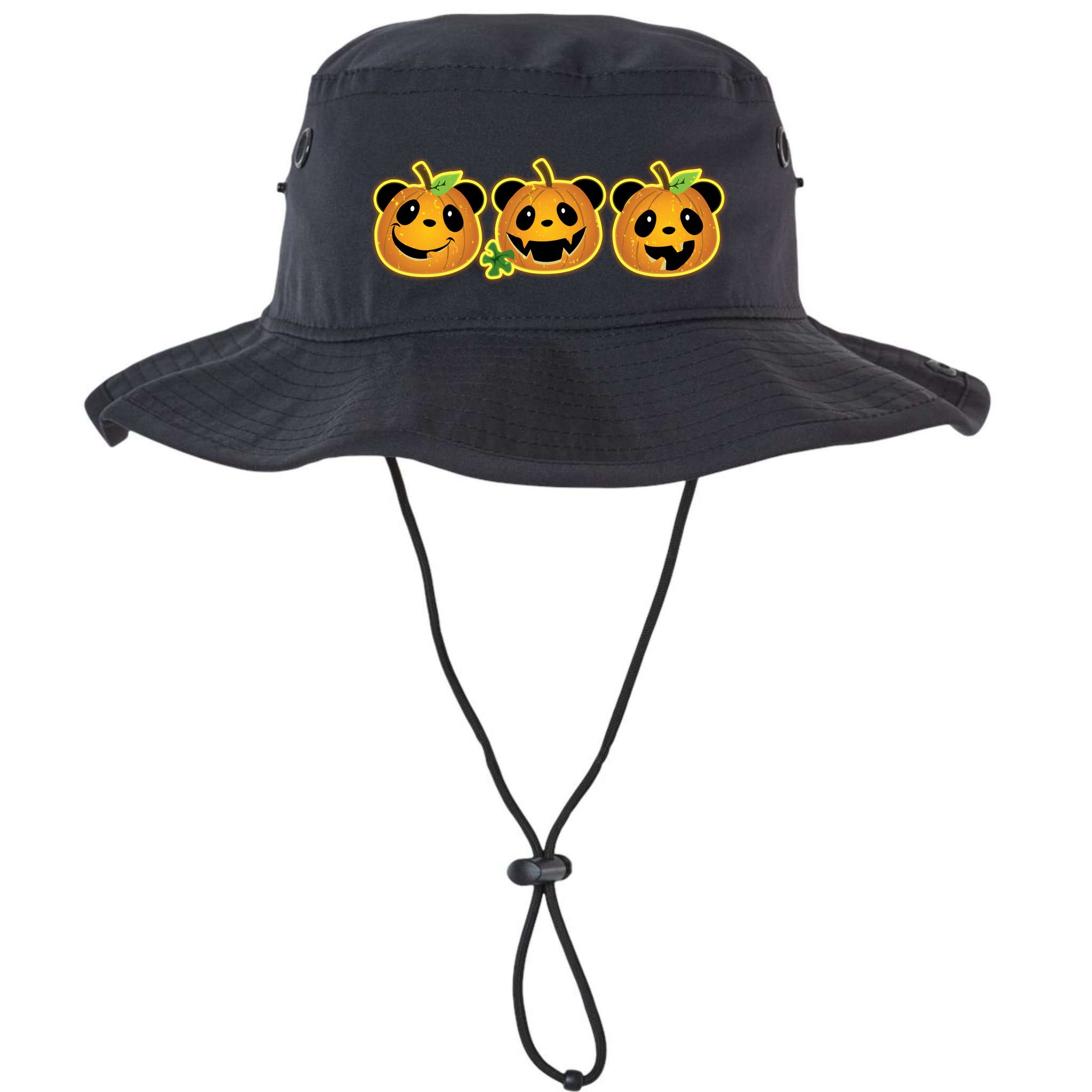Halloween Panda Pumpkins Bucket Hat
