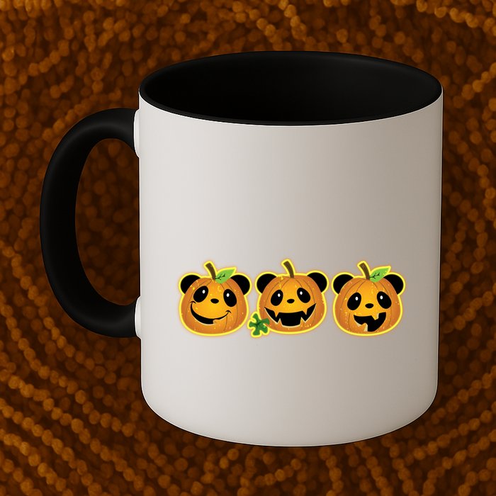 Halloween Panda Pumpkins Mug