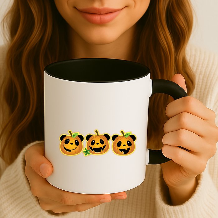 Halloween Panda Pumpkins Mug