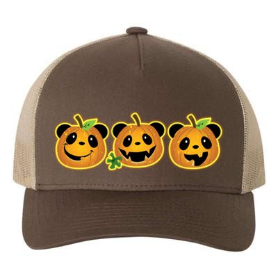 Halloween Panda Pumpkins Yupoong Adult 5-Panel Trucker Hat