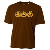 Halloween Panda Pumpkins Cooling Performance Crew T-Shirt