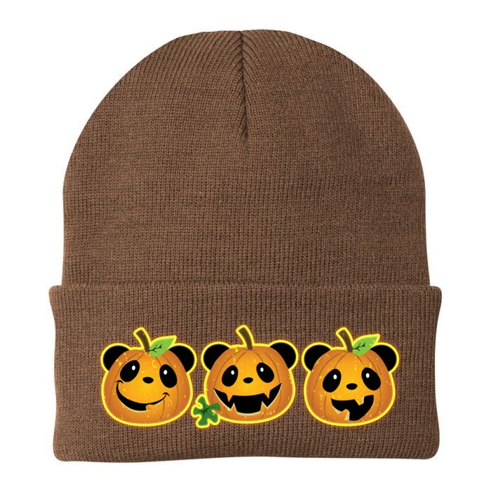 Halloween Panda Pumpkins Knit Cap Winter Beanie