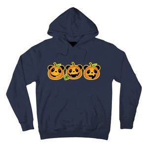 Halloween Panda Pumpkins Tall Hoodie