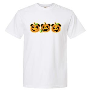 Halloween Panda Pumpkins Garment-Dyed Heavyweight T-Shirt