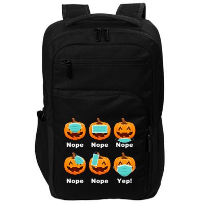Halloween Pandemic Pumpkin Mask Funny Cute Impact Tech Backpack