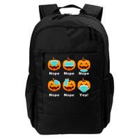 Halloween Pandemic Pumpkin Mask Funny Cute Daily Commute Backpack