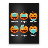 Halloween Pandemic Pumpkin Mask Funny Cute Poster