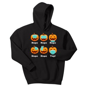 Halloween Pandemic Pumpkin Mask Funny Cute Kids Hoodie