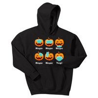 Halloween Pandemic Pumpkin Mask Funny Cute Kids Hoodie