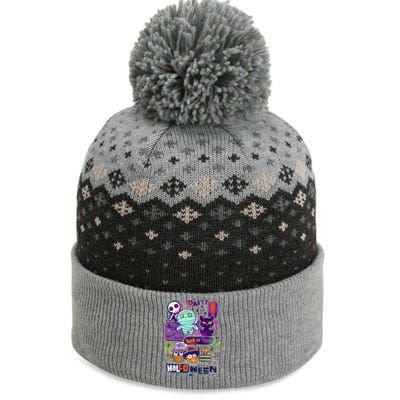 Halloween Party Doodles The Baniff Cuffed Pom Beanie