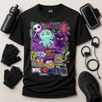 Halloween Party Doodles Cooling Performance Crew T-Shirt