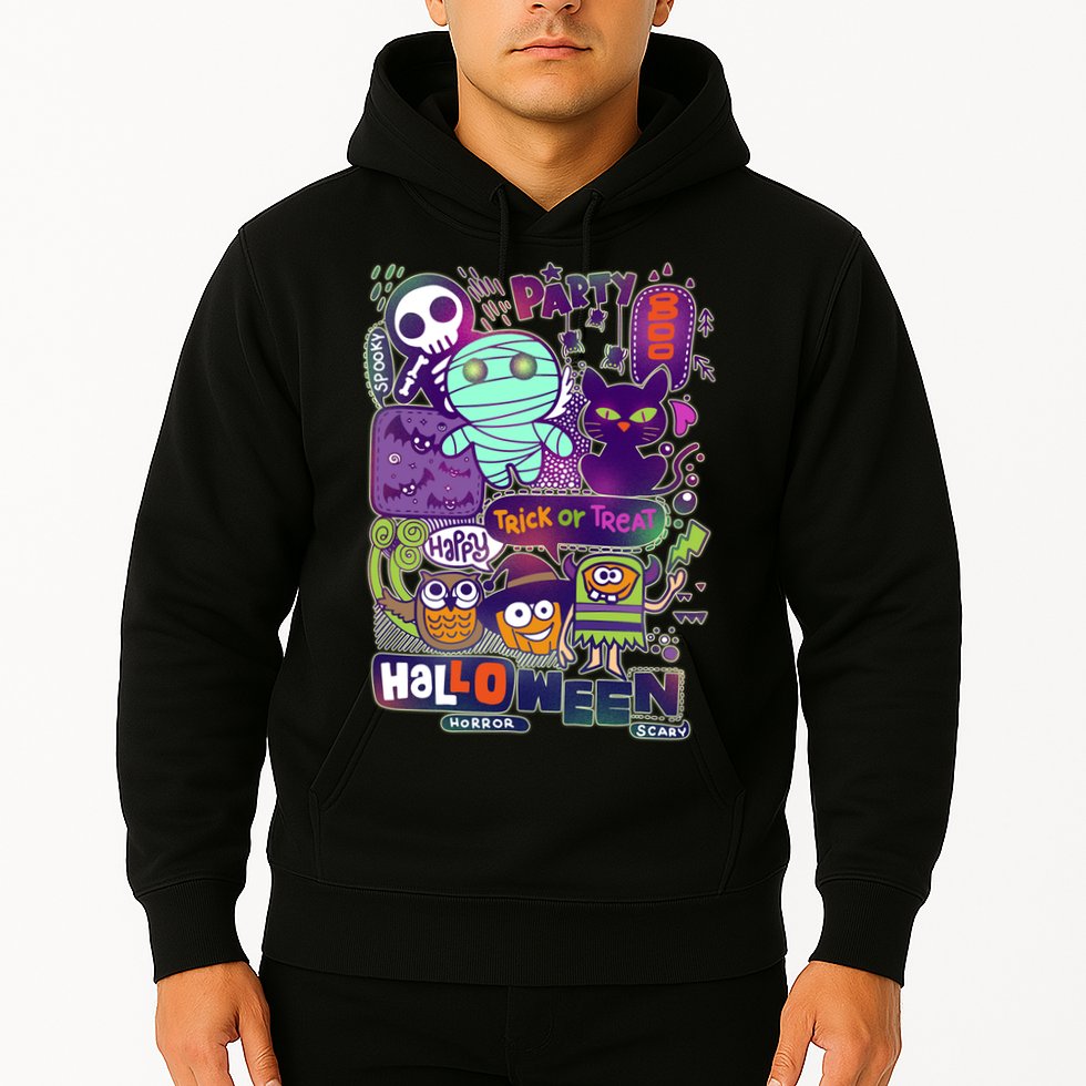 Halloween Party Doodles Hoodie