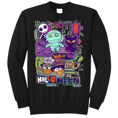 Halloween Party Doodles Sweatshirt