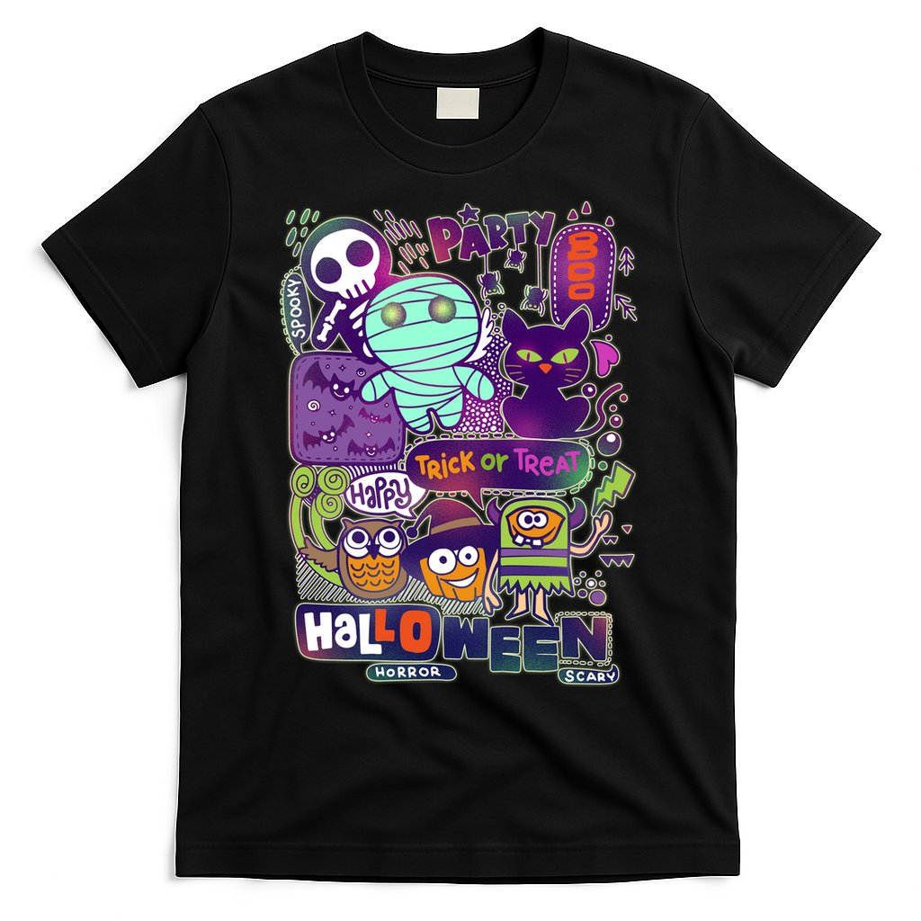 Halloween Party Doodles T-Shirt