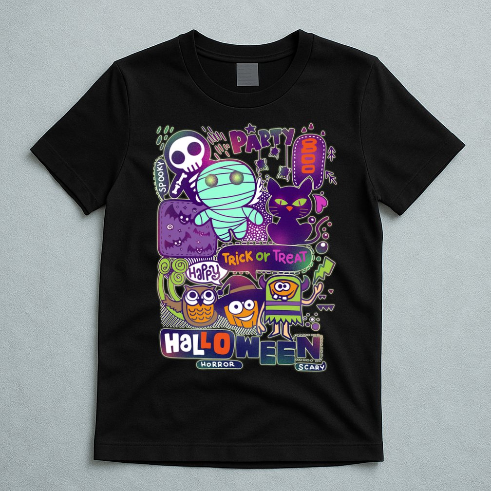 Halloween Party Doodles T-Shirt