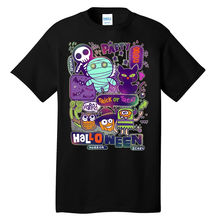 Halloween Party Doodles Tall T-Shirt