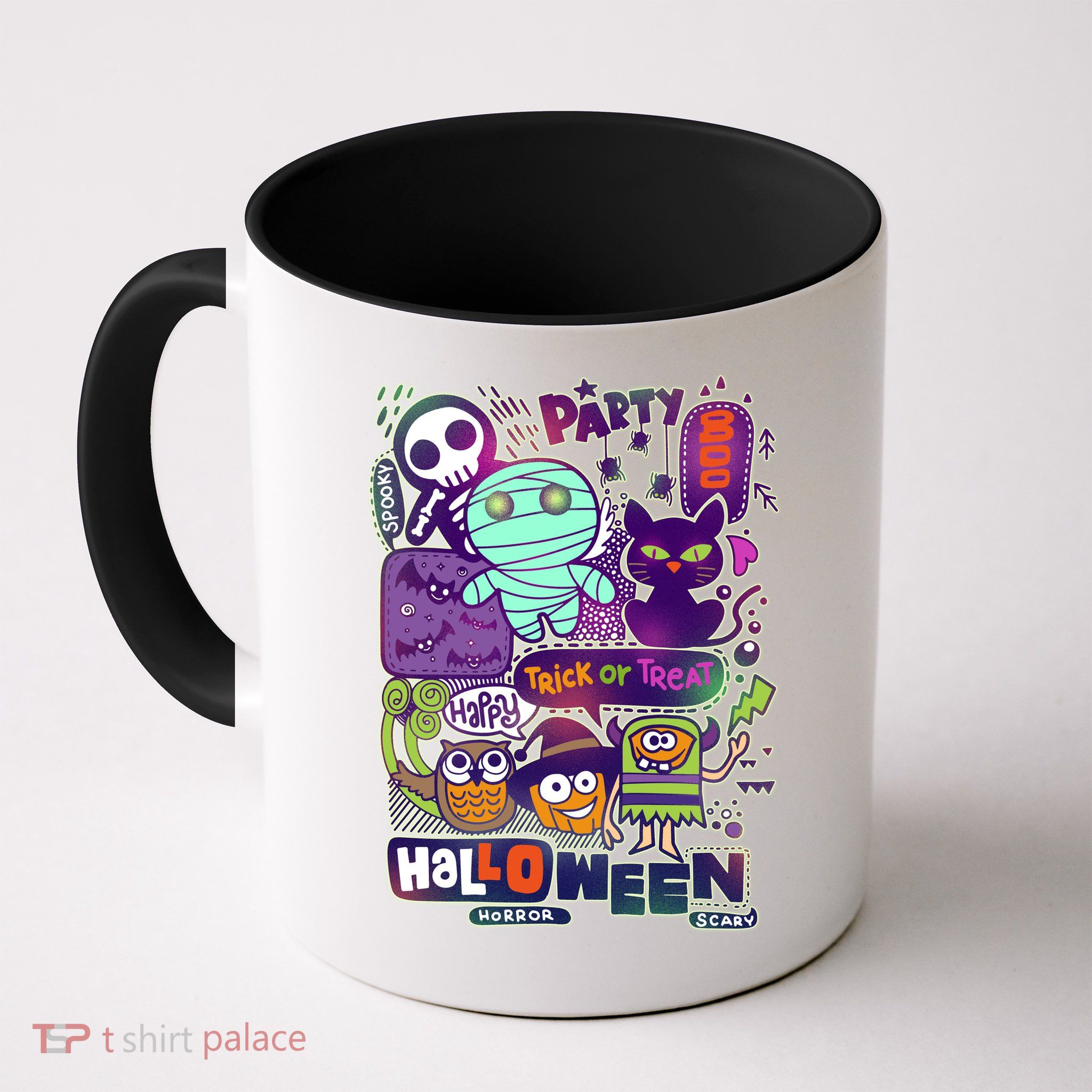 Halloween Party Doodles Mug