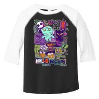 Halloween Party Doodles Toddler Fine Jersey T-Shirt