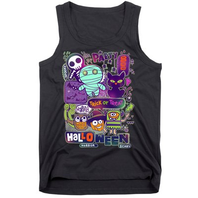 Halloween Party Doodles Tank Top