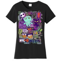 Halloween Party Doodles Women's T-Shirt