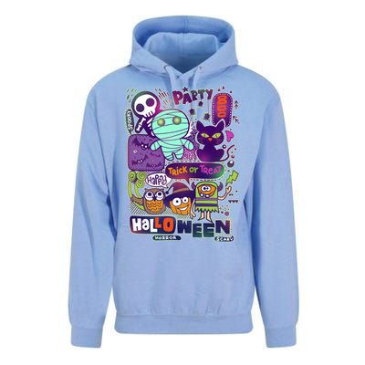 Halloween Party Doodles Unisex Surf Hoodie