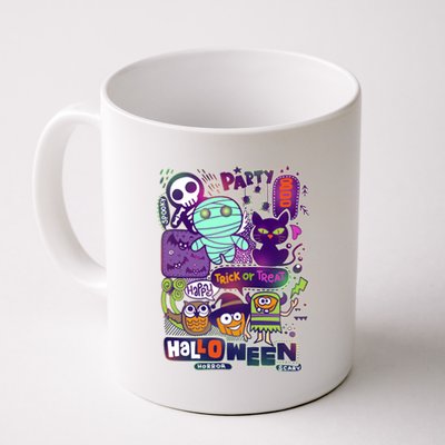 Halloween Party Doodles Coffee Mug