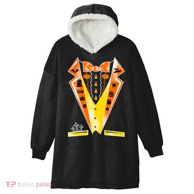 Halloween Party Tuxedo Tux Hooded Wearable Blanket