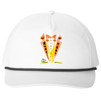 Halloween Party Tuxedo Tux Snapback Five-Panel Rope Hat