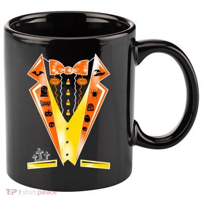 Halloween Party Tuxedo Tux 11oz C Handle Ceramic Mug