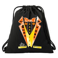 Halloween Party Tuxedo Tux Drawstring Bag