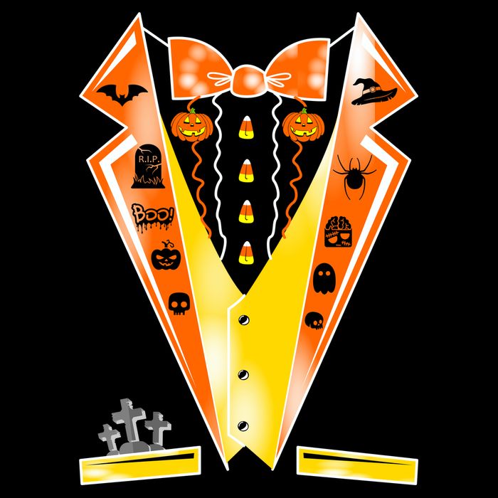 Halloween Party Tuxedo Tux Drawstring Bag