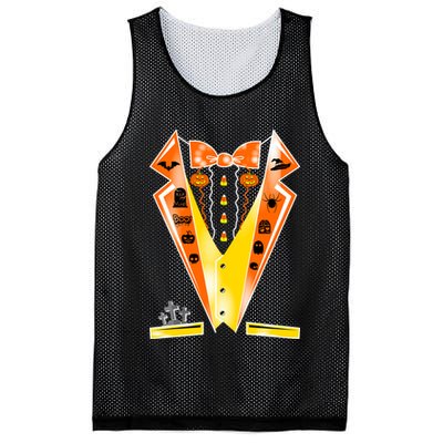 Halloween Party Tuxedo Tux Mesh Reversible Basketball Jersey Tank