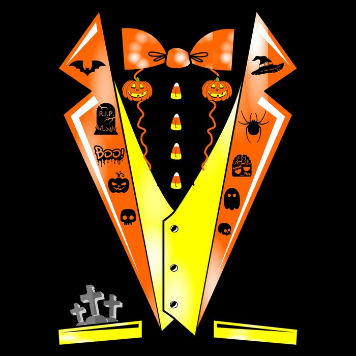 Halloween Party Tuxedo Tux 16oz Travel Tumbler