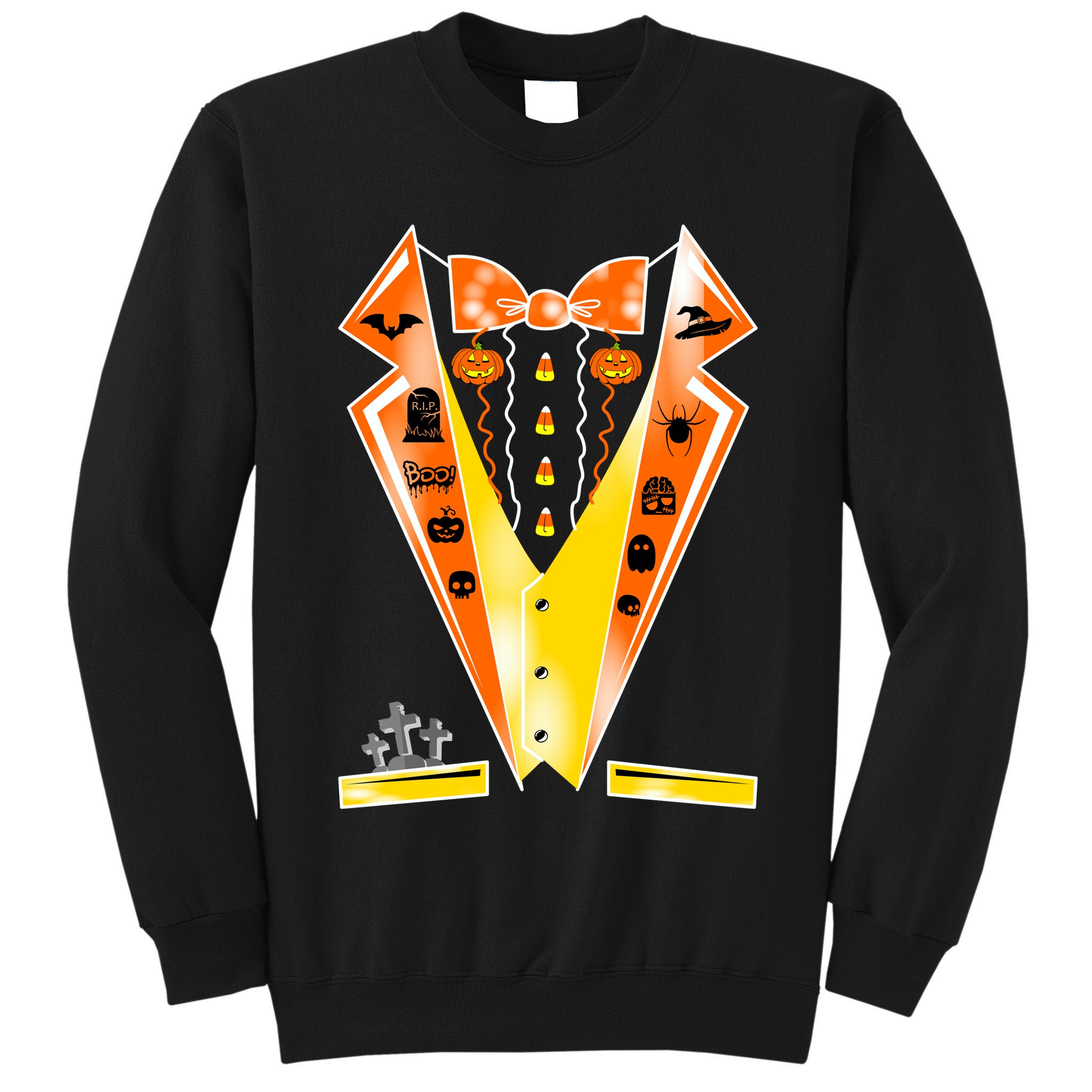 Halloween Party Tuxedo Tux Tall Sweatshirt