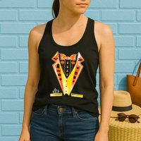 Halloween Party Tuxedo Tux Womens Tank Top