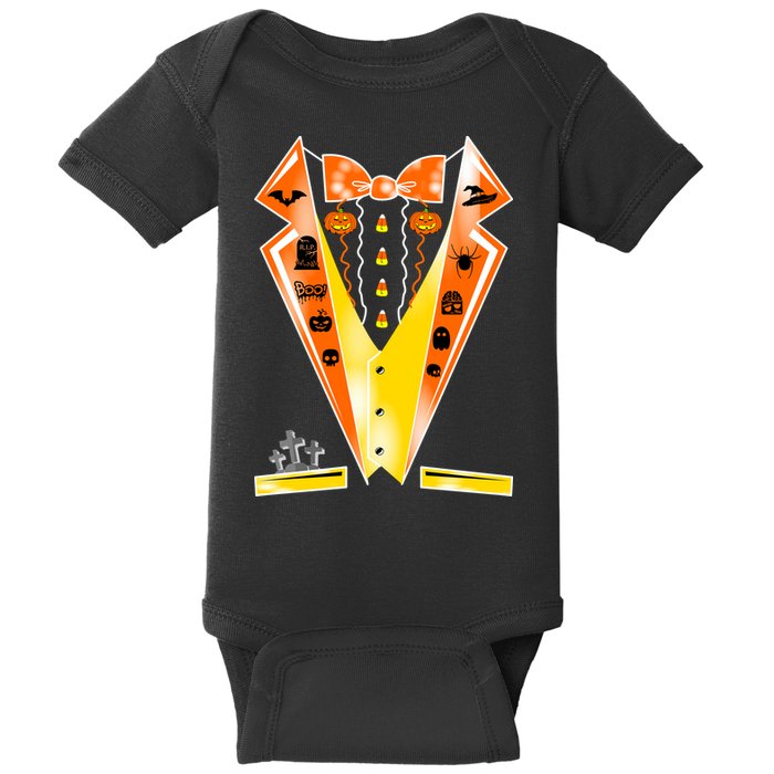 Halloween Party Tuxedo Tux Baby Bodysuit