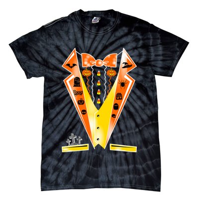 Halloween Party Tuxedo Tux Tie-Dye T-Shirt