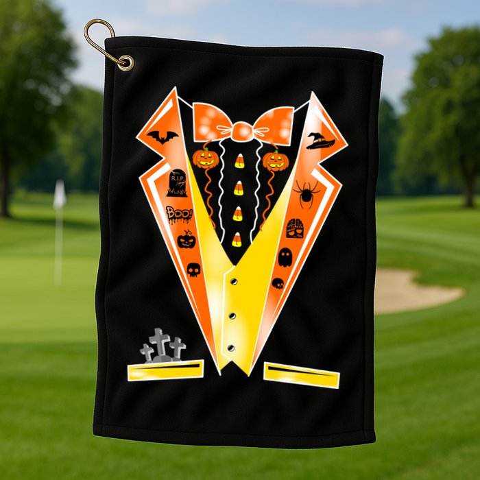 Halloween Party Tuxedo Tux Golf Towel