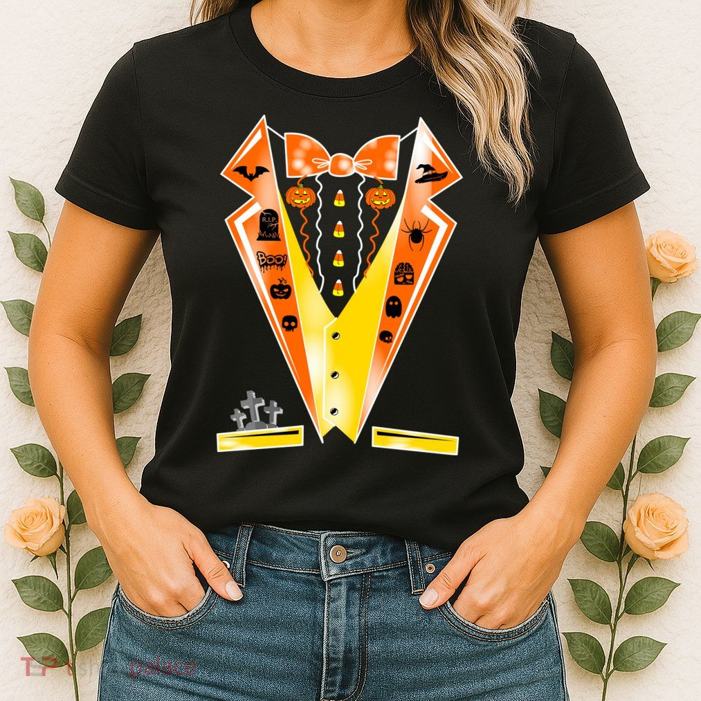 Halloween Party Tuxedo Tux Womens T-Shirt