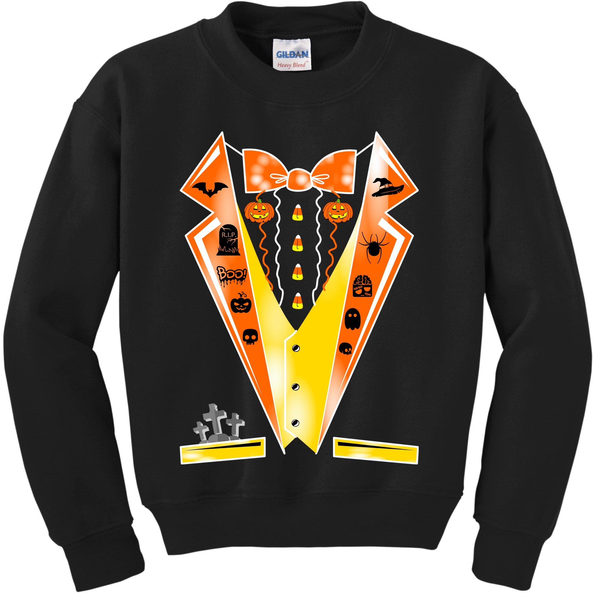 Halloween Party Tuxedo Tux Kids Sweatshirt