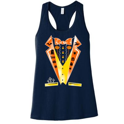 Halloween Party Tuxedo Tux Women's Racerback Tank