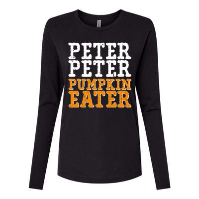 Halloween Peter Peter Pumpkin Eater Womens Cotton Relaxed Long Sleeve T-Shirt