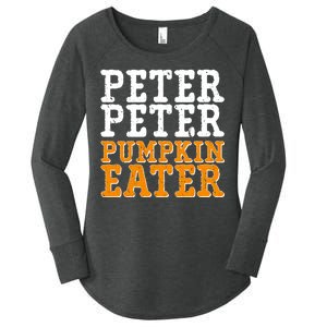 Halloween Peter Peter Pumpkin Eater Women's Perfect Tri Tunic Long Sleeve Shirt