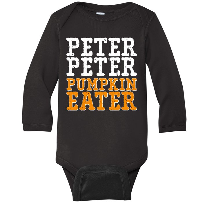 Halloween Peter Peter Pumpkin Eater Baby Long Sleeve Bodysuit