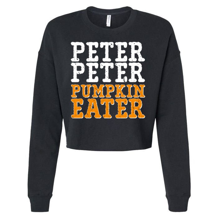 Halloween Peter Peter Pumpkin Eater Cropped Pullover Crew