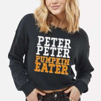 Halloween Peter Peter Pumpkin Eater Cropped Pullover Crew